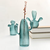 Cactus Shaped Glass Vase